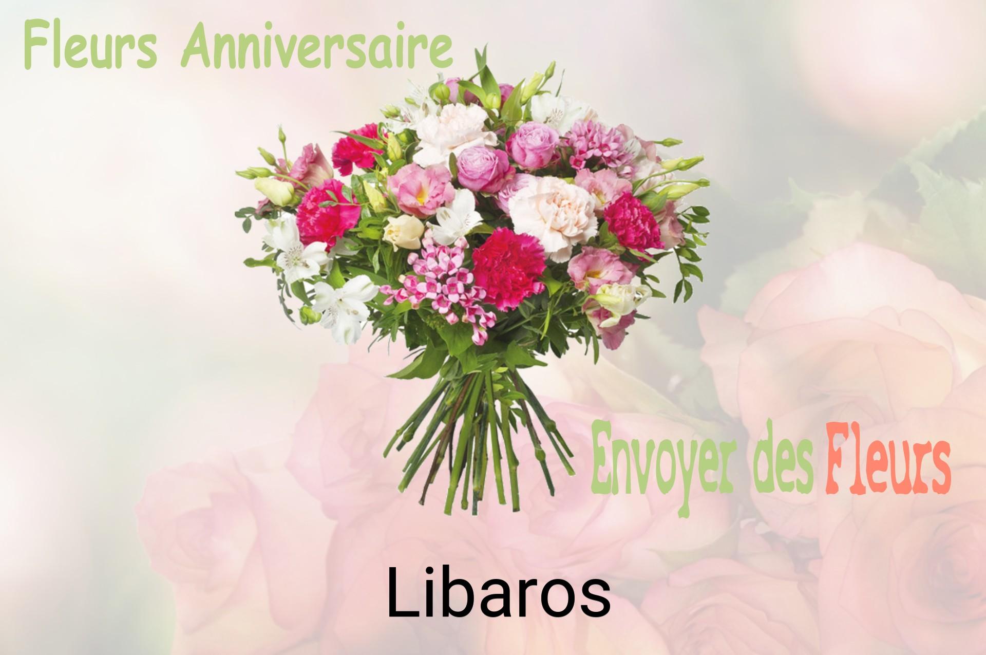 Bouquet de fleurs d’anniversaire livré à Libaros