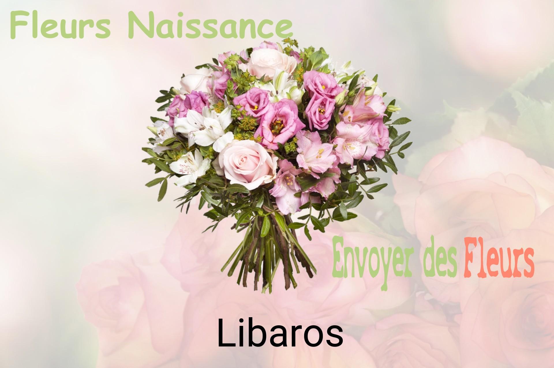 Bouquet de fleurs de naissance livré à Libaros